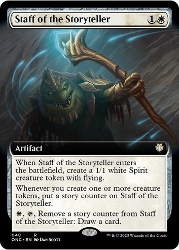 Staff of the Storyteller [#048 Extended Art] (ONC-R) Damaged