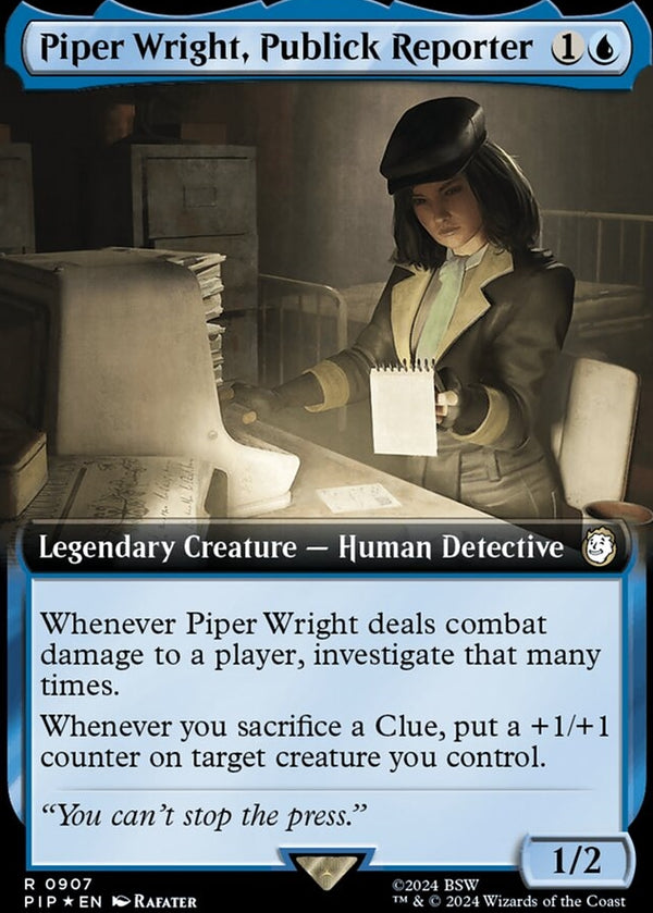 Piper Wright, Publick Reporter [#0907 Extended Art Surge Foil] (PIP-R)