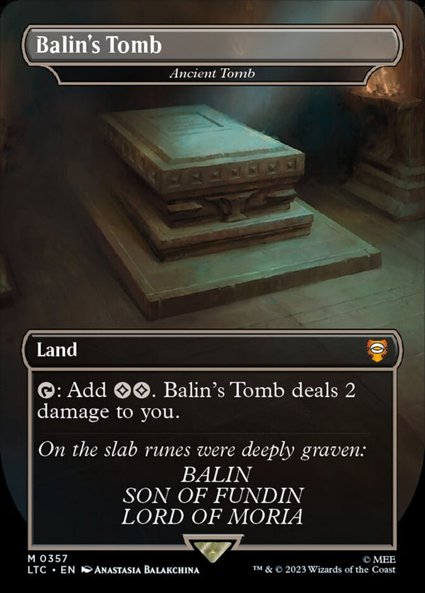 Balin's Tomb - Ancient Tomb [#0357 Alternate-Art Borderless] (LTC-M) Light Play