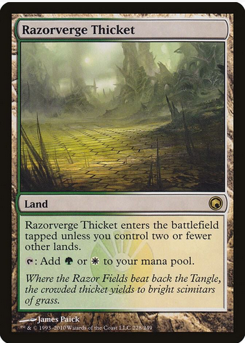 Razorverge Thicket (SOM-R-FOIL) Light Play