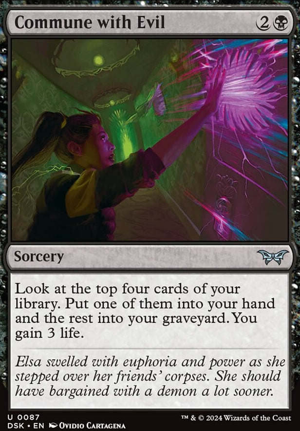 Commune with Evil [#0087] (DSK-U-FOIL)