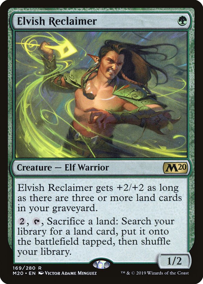 Elvish Reclaimer (M20-R) Light Play