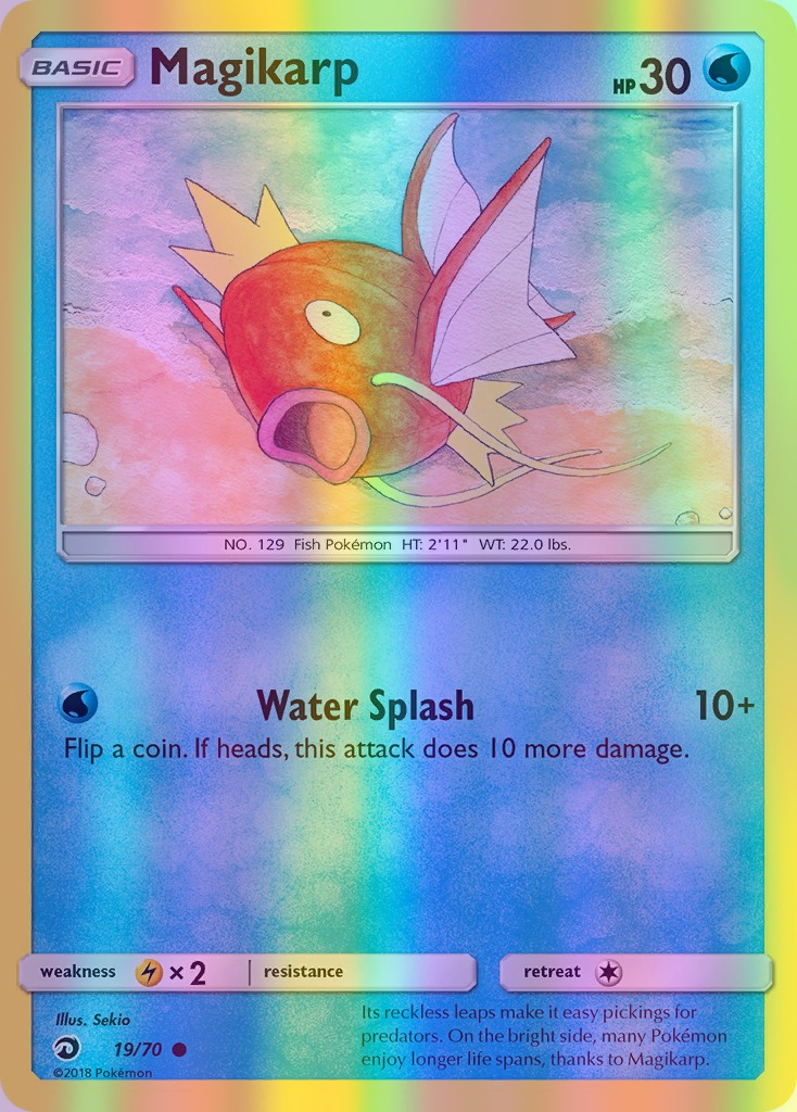 Magikarp - 19/70 (DRM) Common - Near Mint Reverse Holofoil
