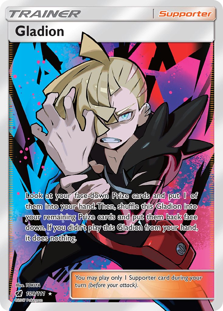 Gladion (Full Art) - 109/111 (CIN) Ultra Rare - Near Mint Holofoil