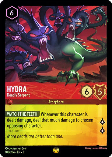 Hydra - Deadly Serpent (Into the Inklands 108/204) Legendary - Near Mint Cold Foil