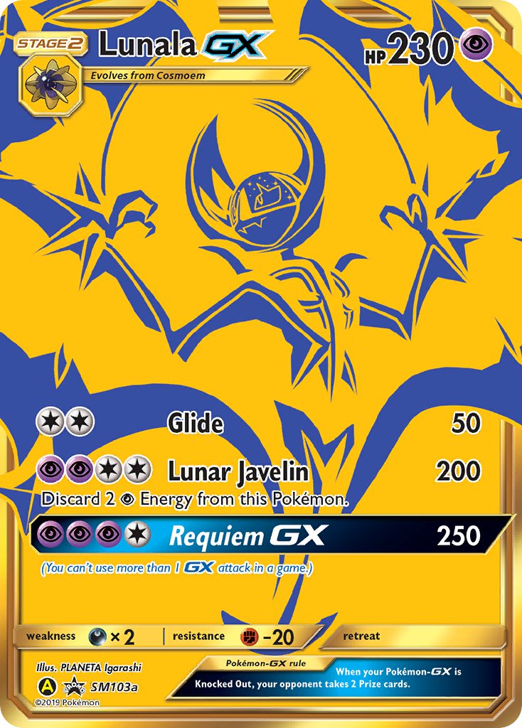 Lunala GX - SM103a (SM:PR) Promo - Near Mint Holofoil