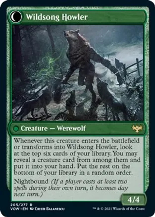 Howlpack Piper // Wildsong Howler (VOW-R-FOIL)