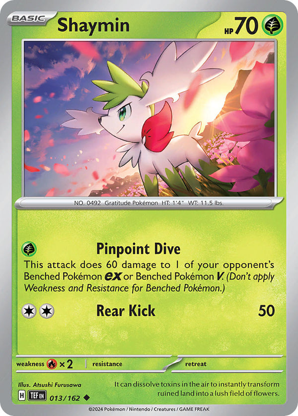 Shaymin - 013/162 (TEF) Uncommon - Near Mint