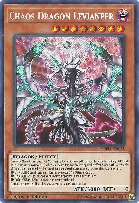 Chaos Dragon Levianeer (SOFU-EN025) Near Mint 1st Edition - Secret Rare