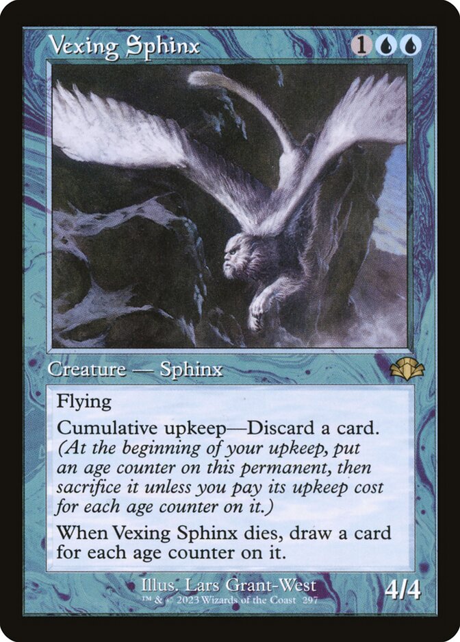 Vexing Sphinx [#297 Old Frame Bonus Sheet] (DMR-R-FOIL)