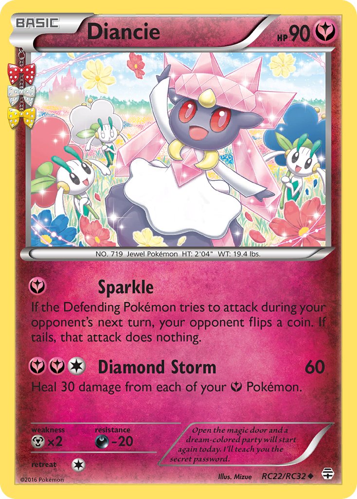Diancie - RC22/RC32 (GEN:RC) Uncommon - Near Mint Holofoil