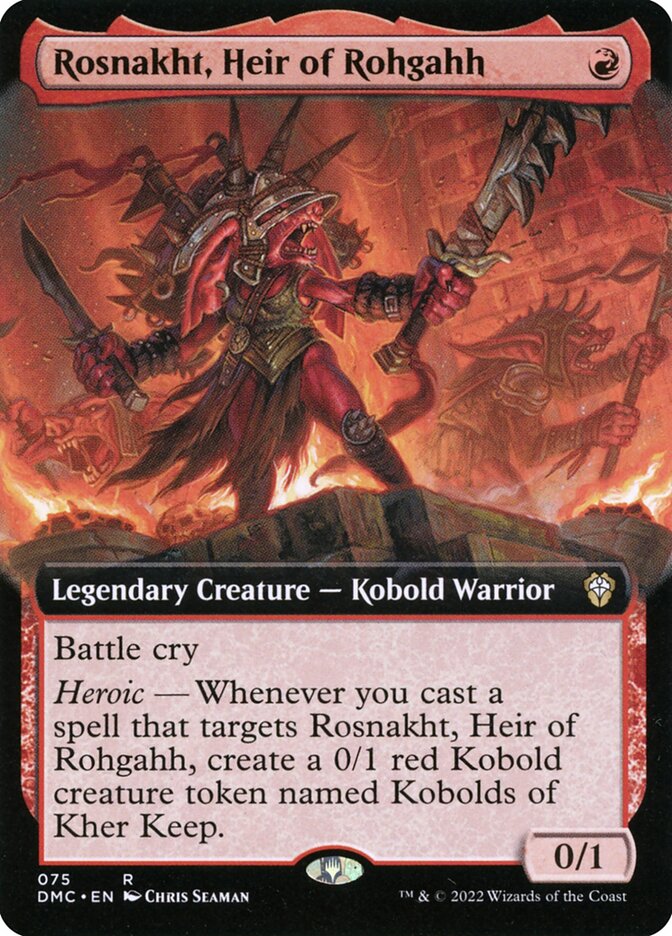 Rosnakht, Heir of Rohgahh [#75 Extended Art] (DMC-R-FOIL)
