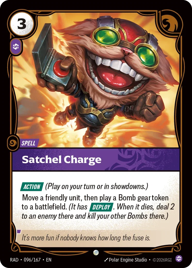 Satchel Charge - 096/167 (RAD) Common