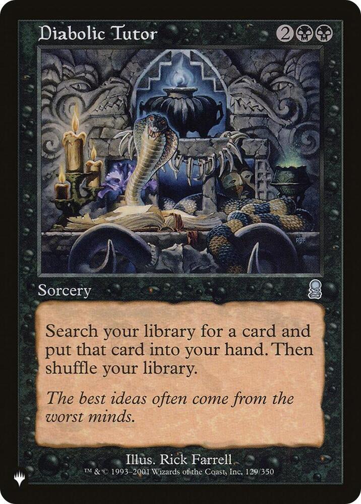 Diabolic Tutor (LIST)