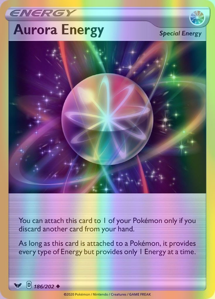 Aurora Energy - 186/202 (SWSH01) Uncommon - Near Mint Reverse Holofoil
