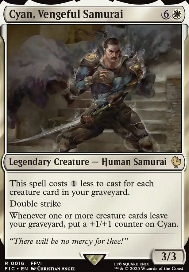 Cyan, Vengeful Samurai [ #0016 ] (FIC-R)