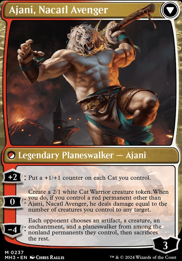 Ajani, Nacatl Pariah // Ajani, Nacatl Avenger [#0237] (MH3-M-FOIL)