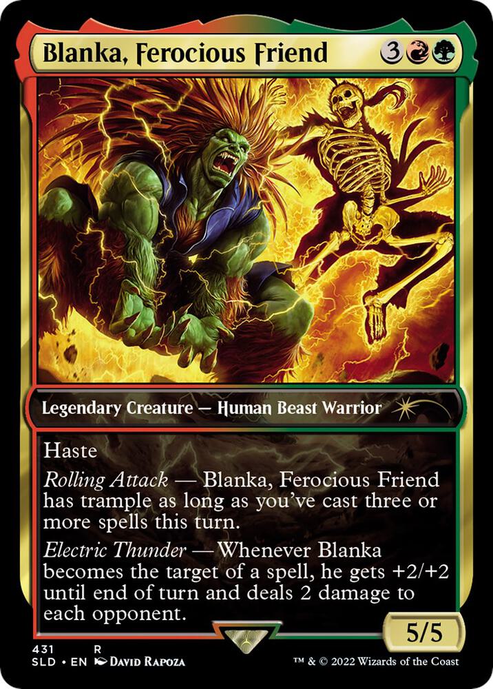 Blanka, Ferocious Friend [#431] (SLD-R-FOIL)