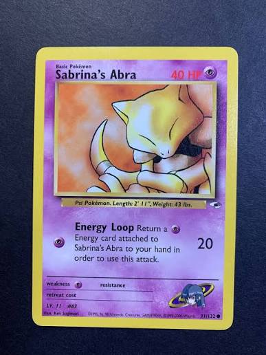 Sabrina's Abra - 091/132 (G1) Common - Near Mint Unlimited