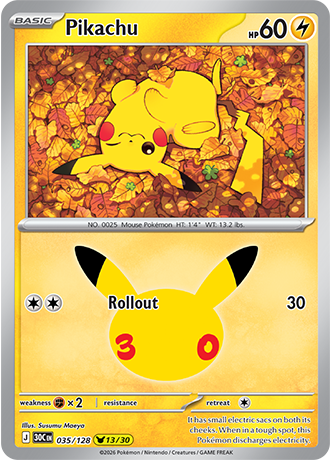 Pikachu - 035/128 (30C) Pikachu Rare