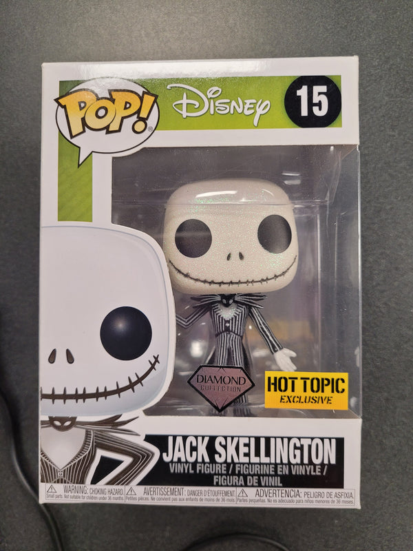 POP Figure: Disney #0015 - Jack Skellington (Diamond Hot Topic Exclusive)