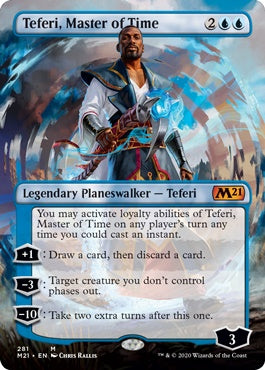 Teferi, Master of Time [#281 Borderless Planeswalkers] (M21-M)