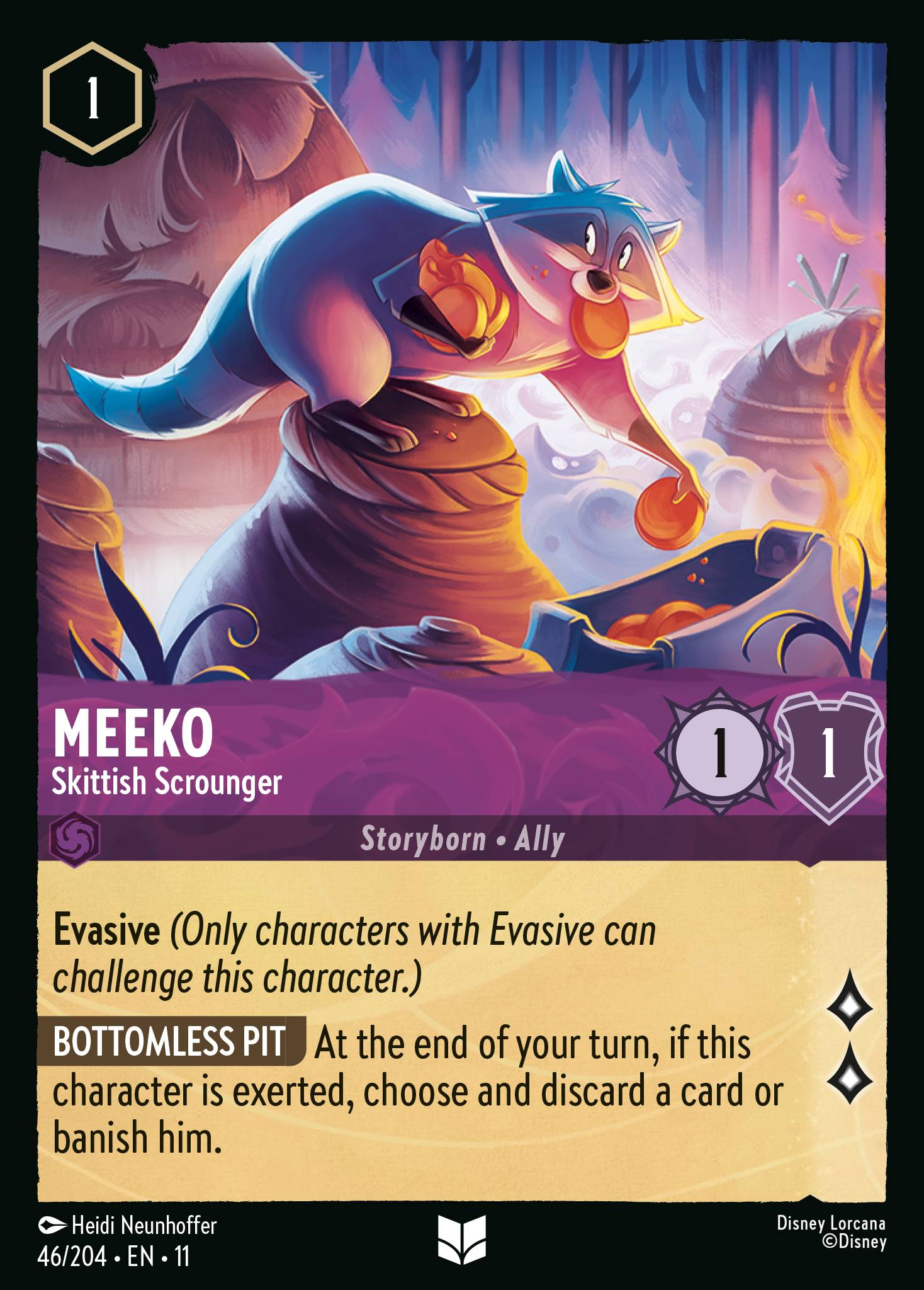Meeko - Skittish Scrounger (046/204 - Winterspell)  Uncommon