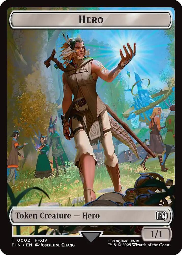 Hero (#2) // Hero (#7) Double-Sided Token (FIN-T) Near Mint