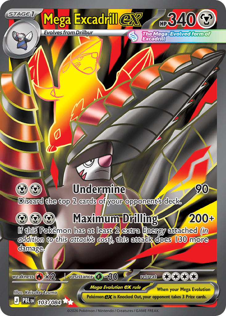 Mega Excadrill ex - 103/084 (PBL) Ultra Rare