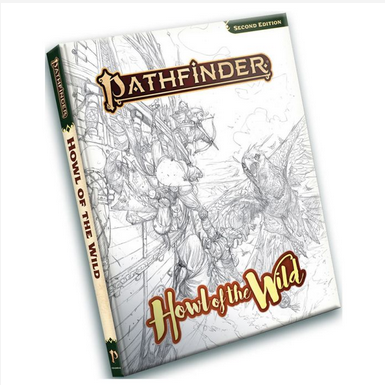 Pathfinder 2nd Edition RPG: Sketch Cover - Howl of the Wild
