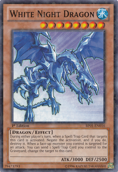 White Night Dragon (Starfoil) (BP01-EN016) Starfoil Rare - Near Mint 1st Edition