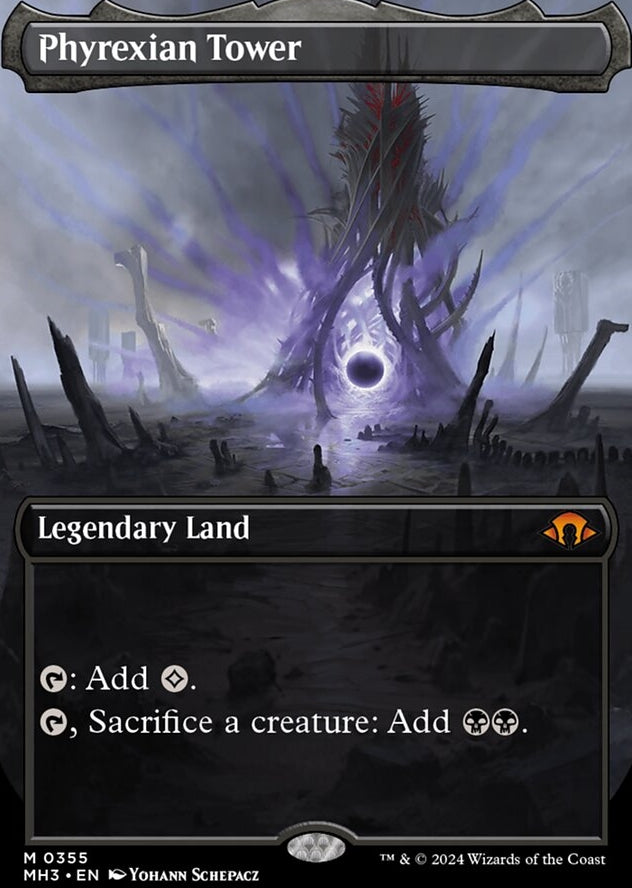 Phyrexian Tower [#0355 Borderless] (MH3-M-FOIL)