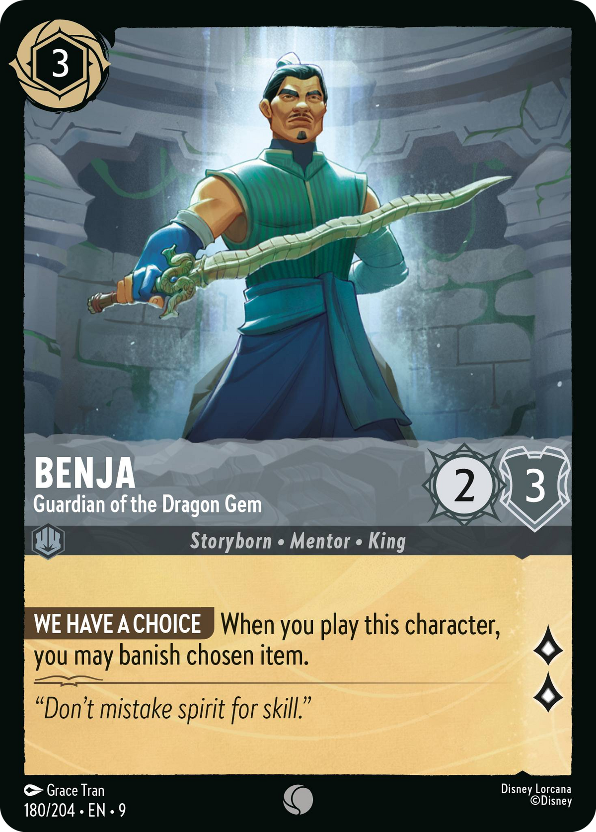 Benja - Guardian of the Dragon Gem (180/204 - Fabled)  Common