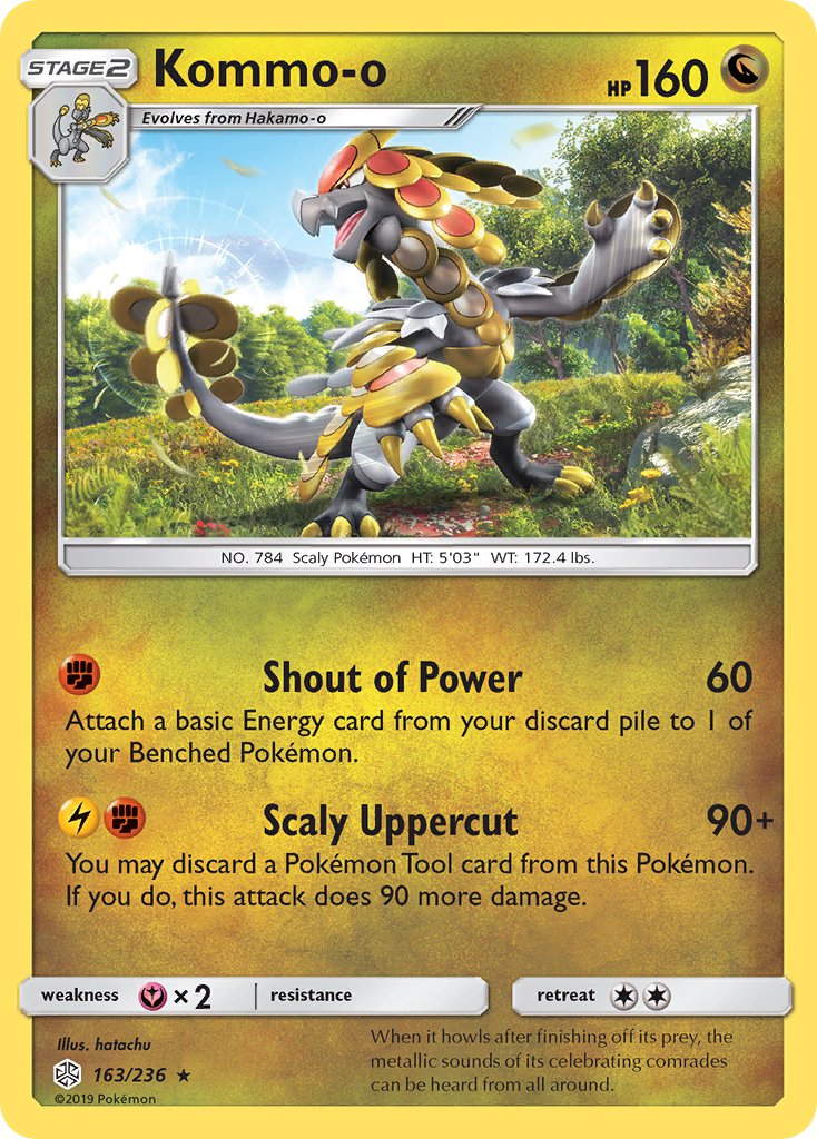 Kommo-o - 163/236 (CEC) Holo Rare - Near Mint Holofoil