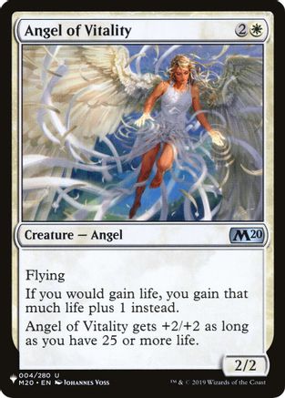 Angel of Vitality (M20-U-FOIL-LIST)