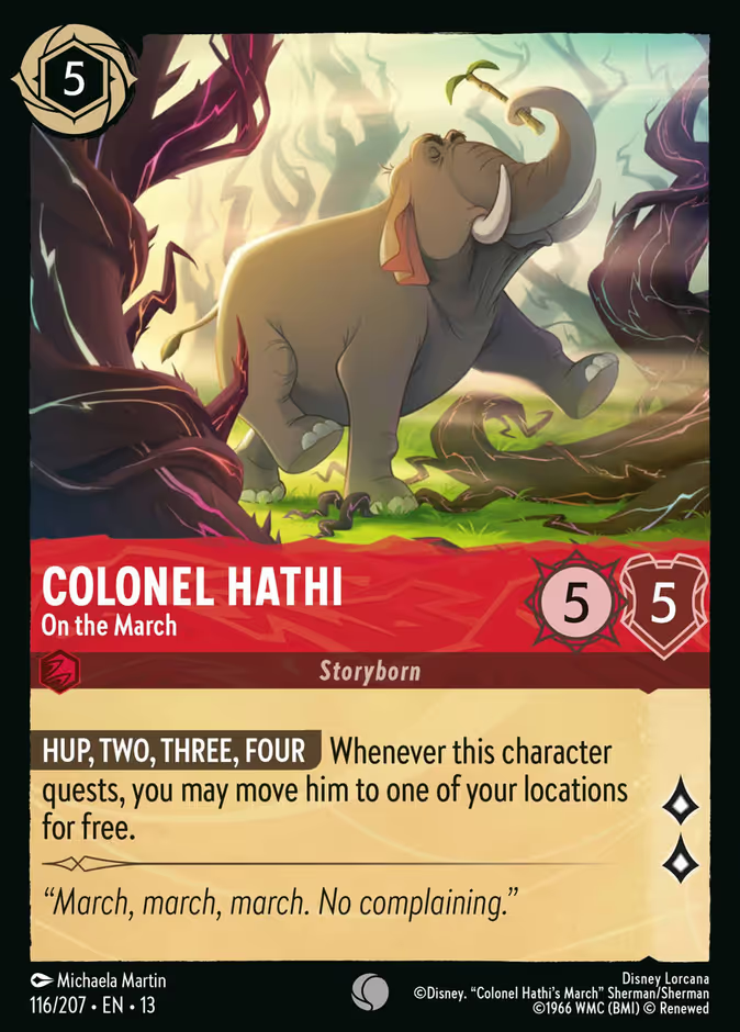 Colonel Hathi - On the March (116/204 - Attack of the Vine!) Common