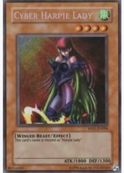 yugioh cards harpie Cyber Harpie Lady (RP01-EN096) Limited Edition Secret Rare