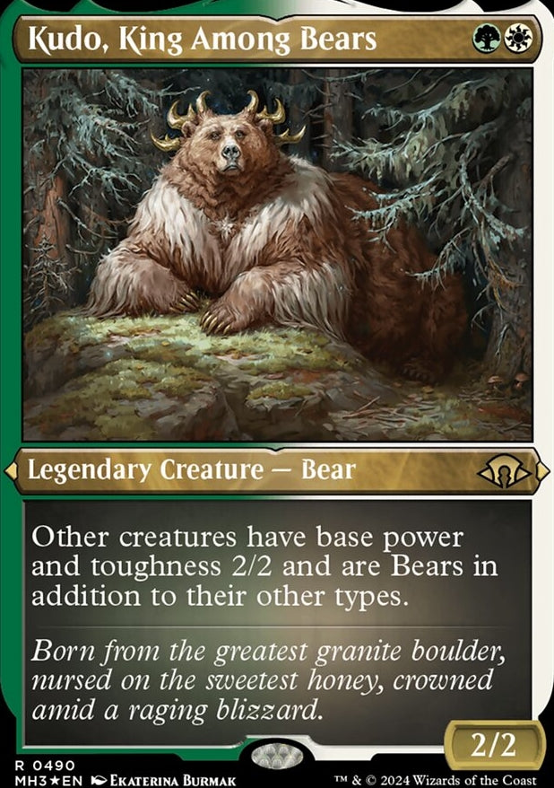 Kudo, King Among Bears [#0490 Etched Foil] (MH3-R)