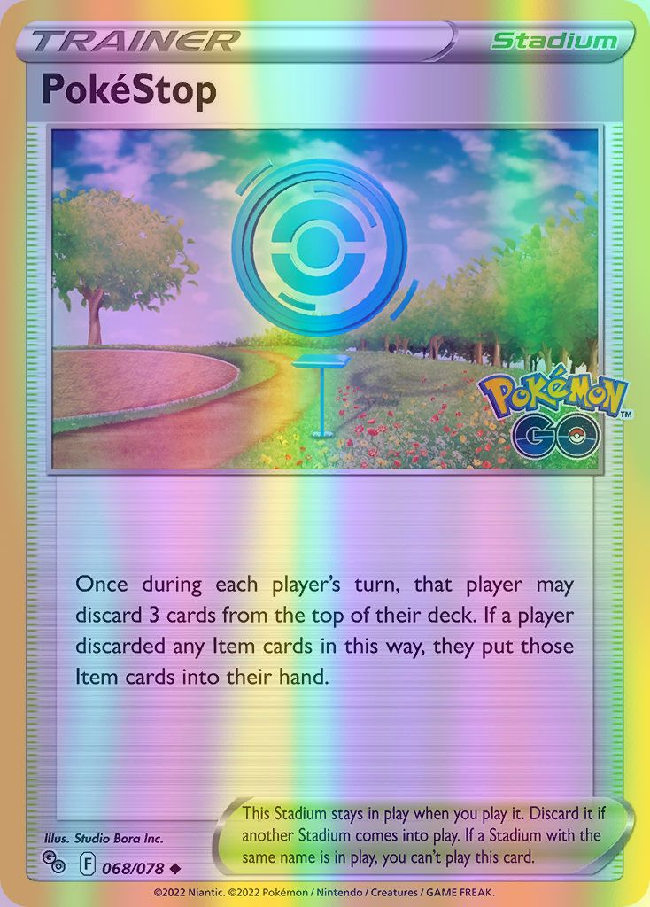 PokeStop - 068/078 (PGO) Uncommon - Near Mint Reverse Holofoil