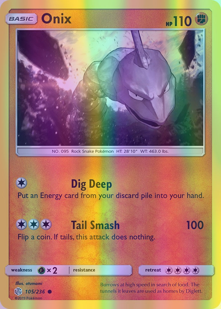 Onix - 105/236 (CEC) Common - Near Mint Reverse Holofoil