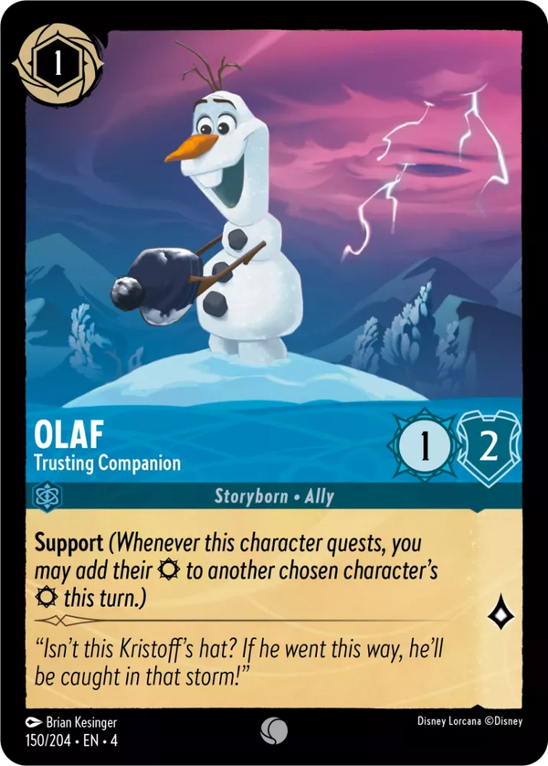 Olaf - Trusting Companion (Ursula's Return 150/204) Common - Near Mint