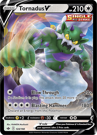 Tornadus V - 124/198 (SWSH06) Ultra Rare - Near Mint Holofoil