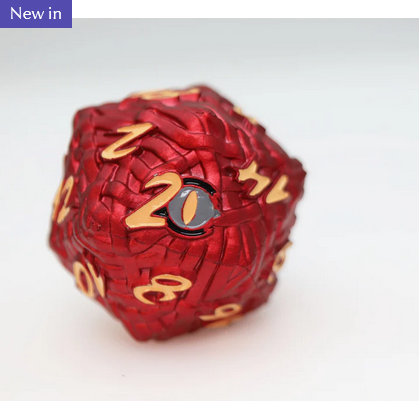 Mummy Wraps: Tutankhamun 40mm Metal D20