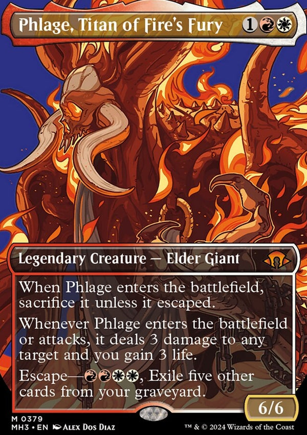 Phlage, Titan of Fire's Fury [#0379 Borderless] (MH3-M)