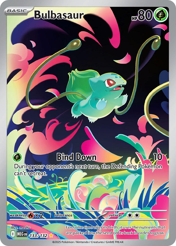 Bulbasaur - 133/132 (MEG) Illustration Rare