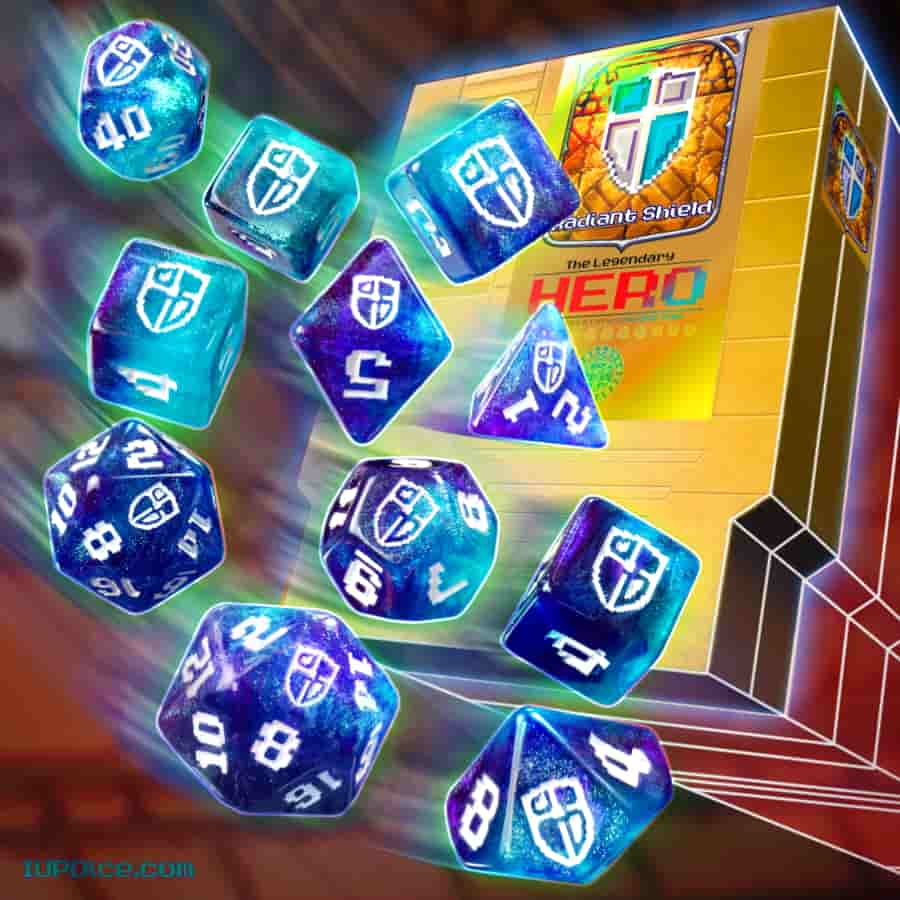 One-Up Dice: Poly Cartridge Set - Radiant Shield (11)
