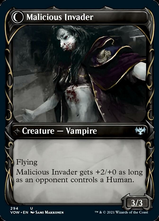 Innocent Traveler // Malicious Invader [#294 Showcase] (VOW-U)