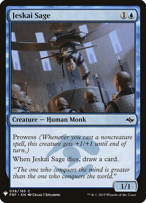 Jeskai Sage [Mystery Booster #0410] (FRF-C)