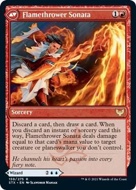 Torrent Sculptor // Flamethrower Sonata (STX-R-FOIL)