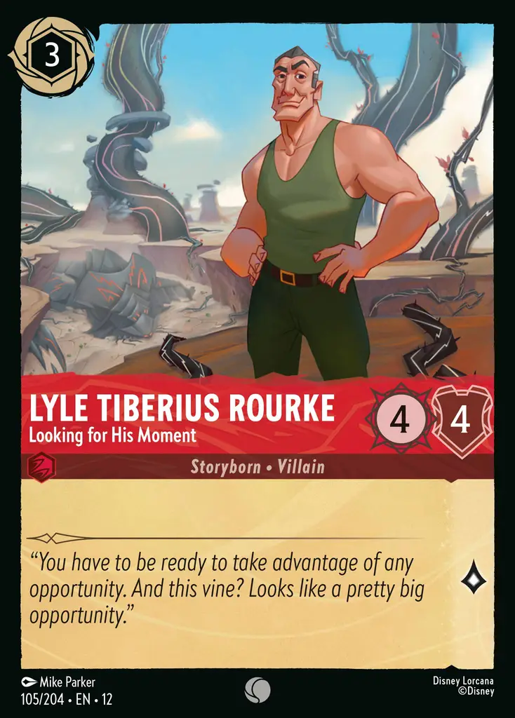 Lyle Tiberius Rourke - Looking for His Moment (105/204 - Wilds Unknown) Common